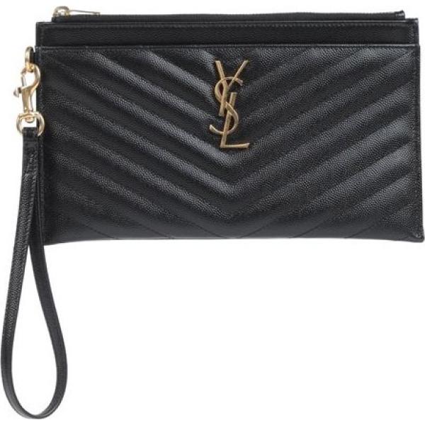 borse a mano Saint Laurent nero tinta unita