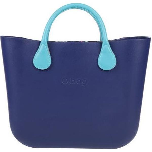 borse a mano O Bag blu tinta unita