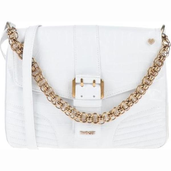 borse a tracolla Twinset bianco tinta unita