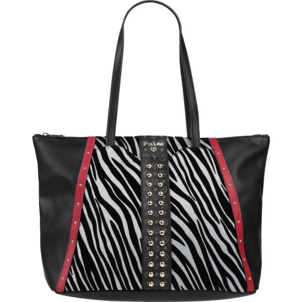 borse a mano Pollini nero animalier