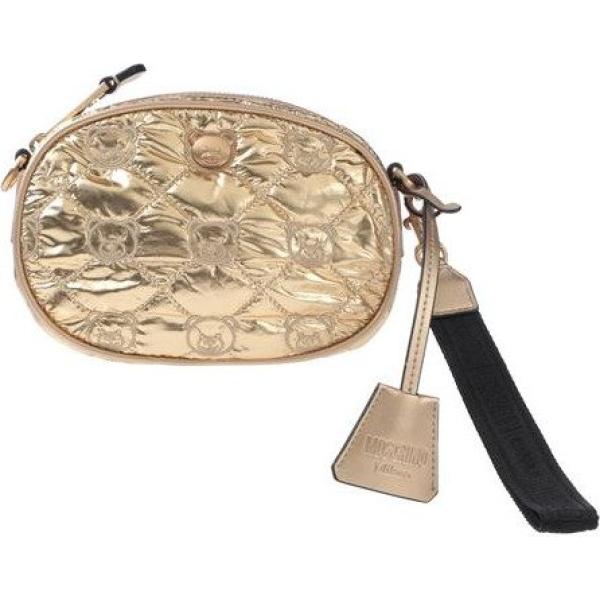 borse a mano Moschino marrone tinta unita