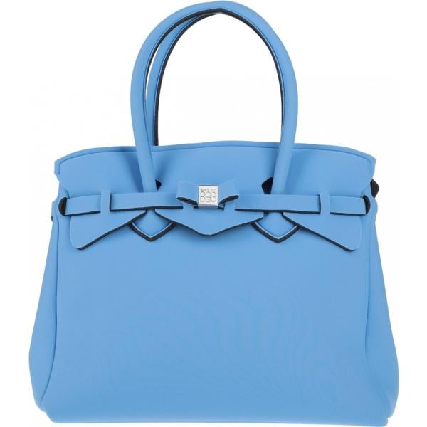 borse a mano Save My Bag blu tinta unita