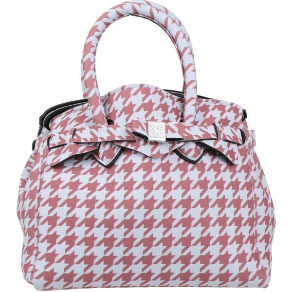 borse a mano Save My Bag viola pied de poule
