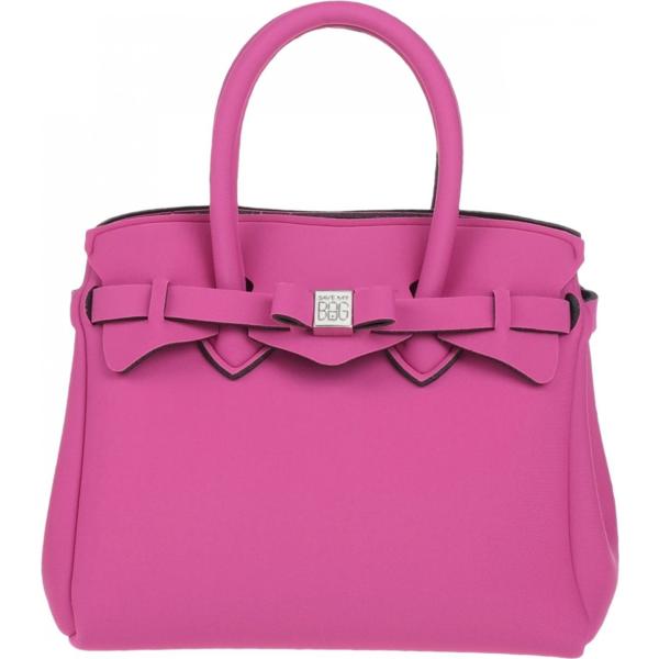 borse a mano Save My Bag rosa tinta unita