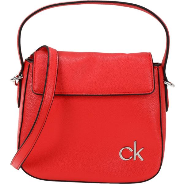 borse a mano Calvin Klein rosso tinta unita