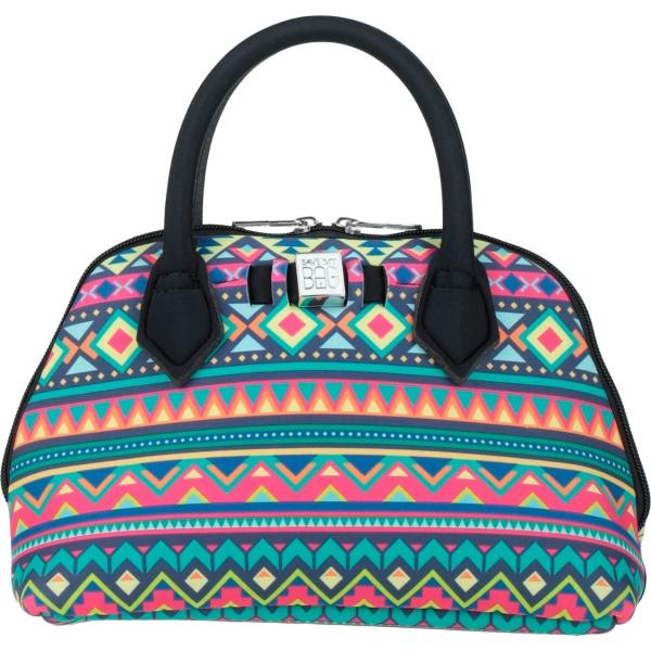 borse a mano Save My Bag blu geometrica