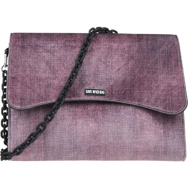 borse a tracolla Save My Bag viola tinta unita