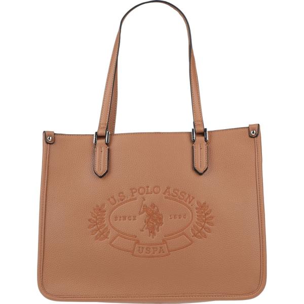 borse a mano U.s.polo Assn. marrone tinta unita