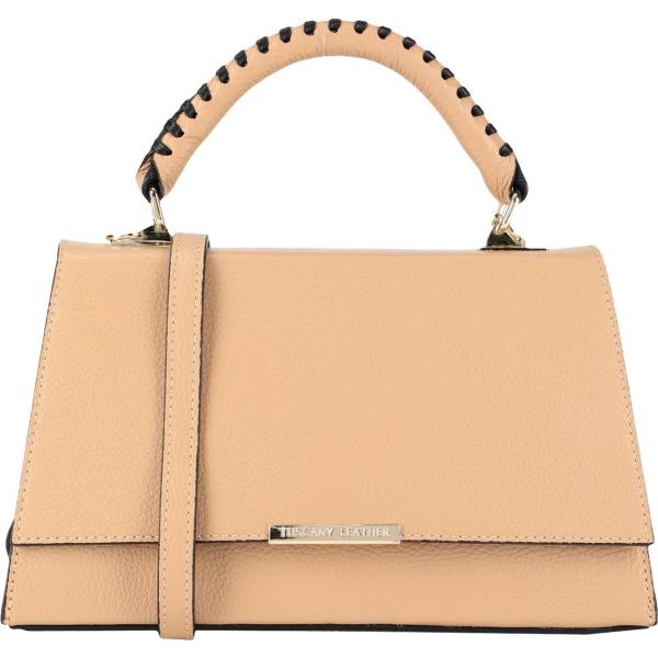 borse a mano Tuscany Leather arancione tinta unita