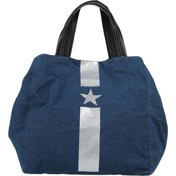 borse a mano Mia Bag blu tinta unita