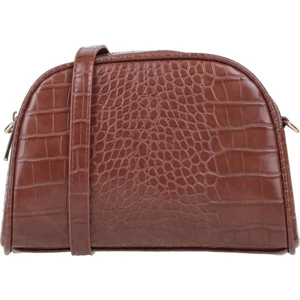 borse a tracolla Naf Naf marrone con stampe