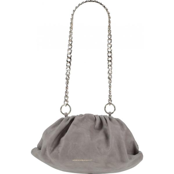 borse a spalla Roberta Gandolfi grigio tinta unita