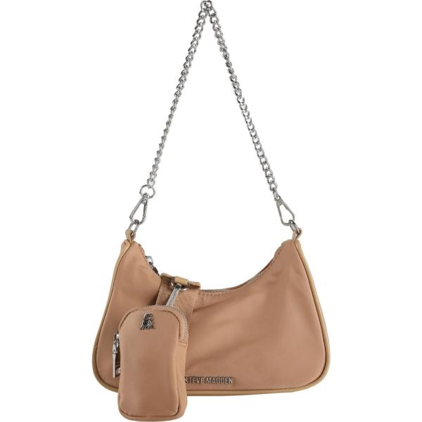 borse a spalla Steve Madden marrone tinta unita
