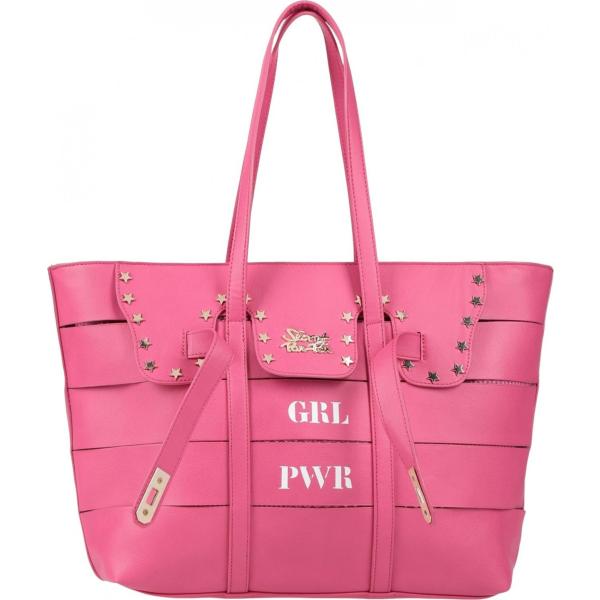 borse a mano Secret Pon-Pon rosa con stampe