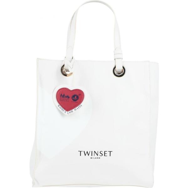 borse a mano Twinset bianco tinta unita