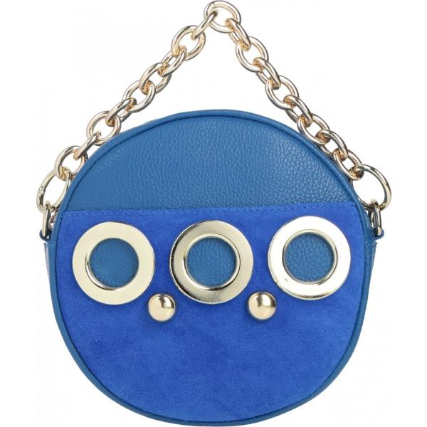 borse a mano Studio Moda blu tinta unita