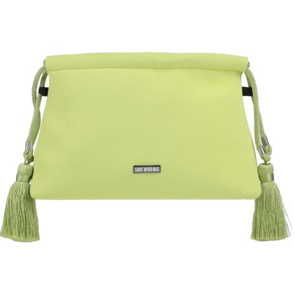 borse a mano Save My Bag verde tinta unita