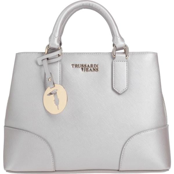 borse a mano Trussardi Jeans grigio tinta unita