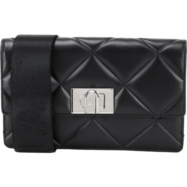 borse a tracolla Furla nero tinta unita