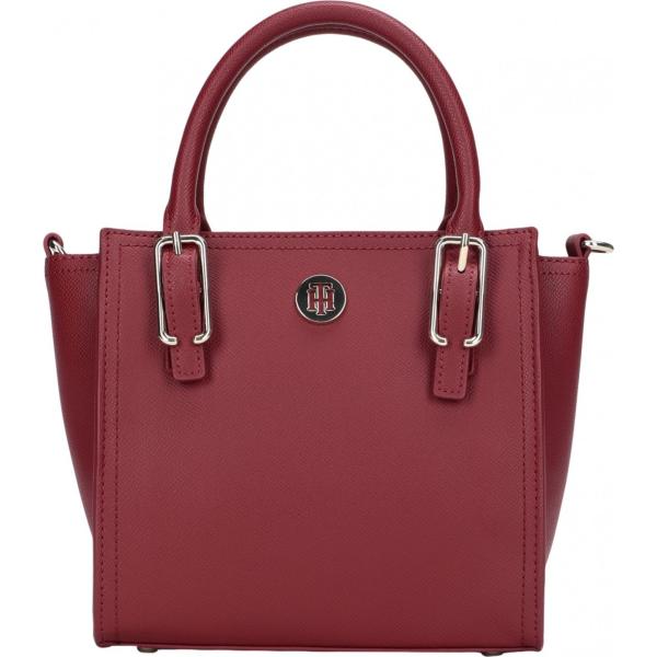 borse a mano Tommy Hilfiger marrone tinta unita