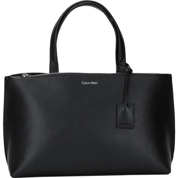 borse a mano Calvin Klein nero tinta unita