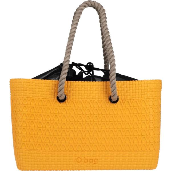 borse a mano O Bag arancione tinta unita
