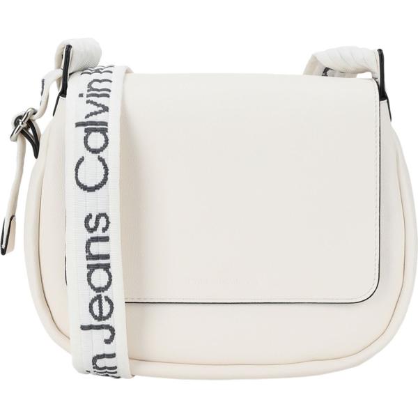 borse a tracolla Calvin Klein Jeans bianco tinta unita