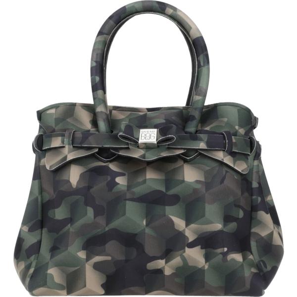borse a mano Save My Bag grigio military