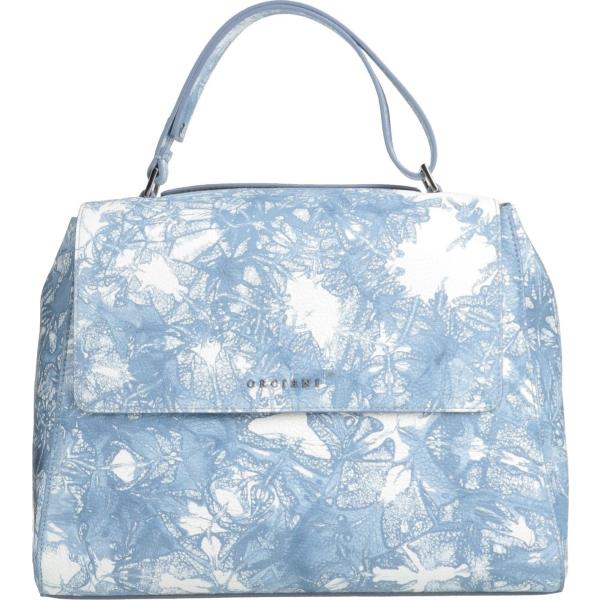 borse a mano Orciani blu a fiori