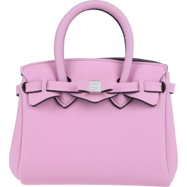 borse a mano Save My Bag rosa tinta unita