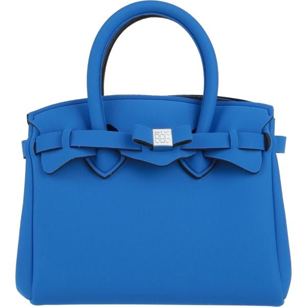 borse a mano Save My Bag blu tinta unita