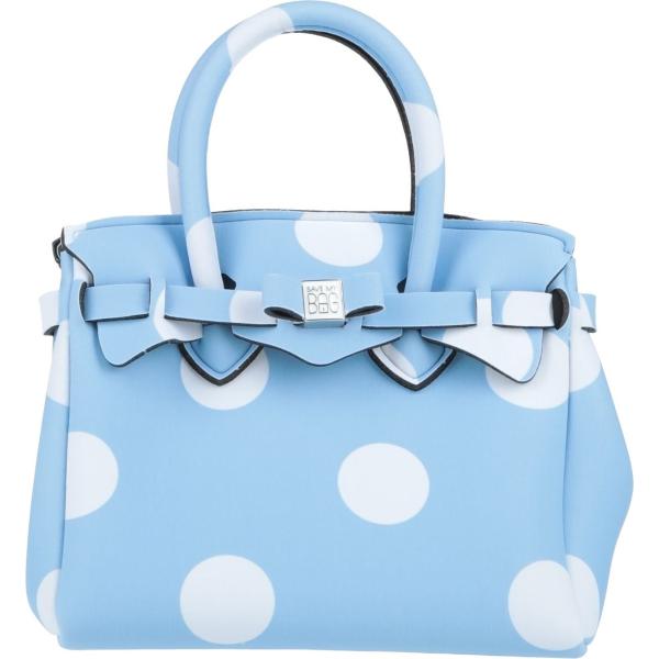 borse a mano Save My Bag blu a pois