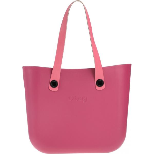borse a mano O Bag rosa tinta unita