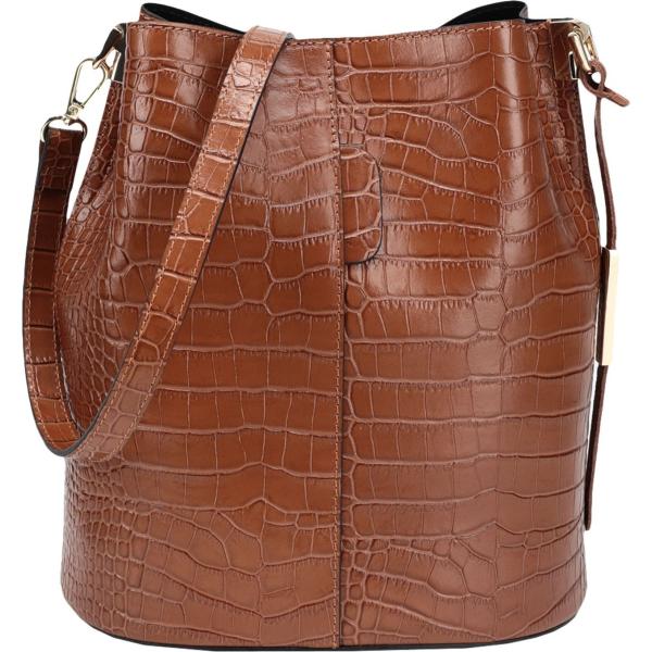 borse a spalla Tuscany Leather marrone con stampe