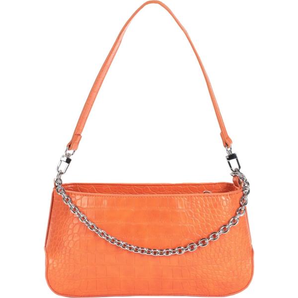 borse a spalla Pieces arancione con stampe
