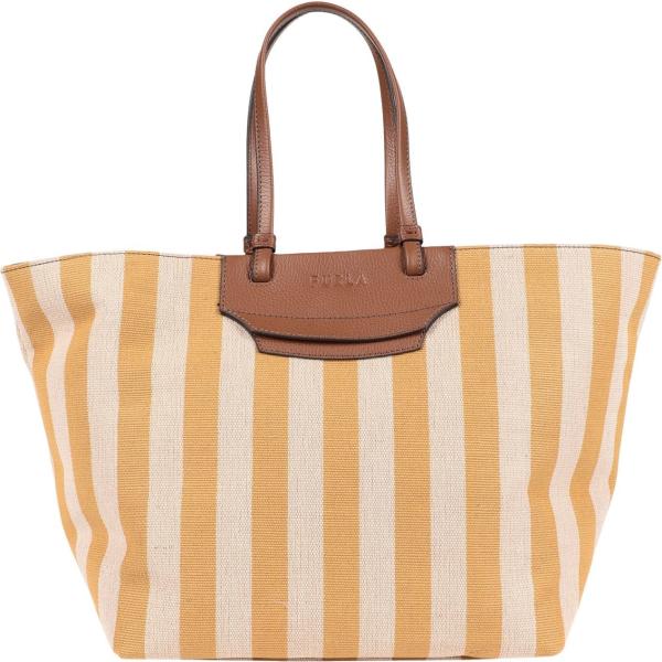 borse a mano Furla marrone a righe