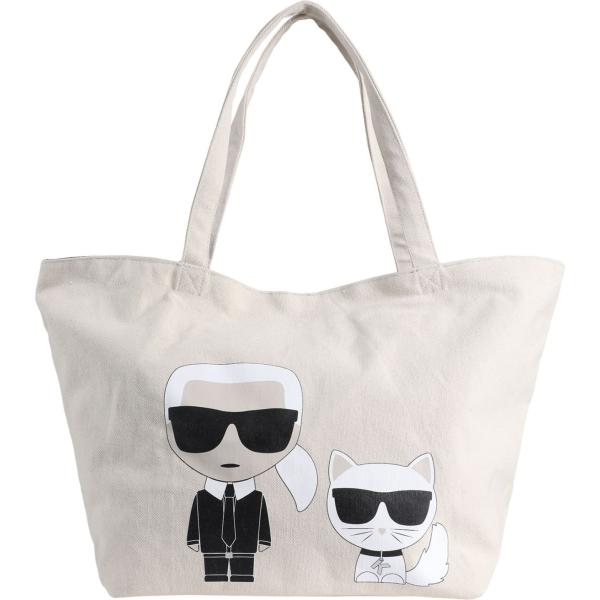 borse a spalla Karl Lagerfeld grigio tinta unita