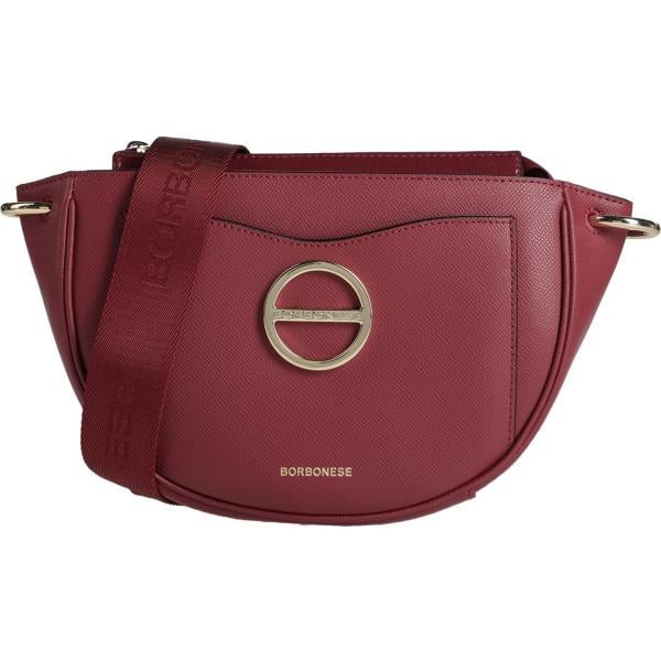 borse a tracolla Borbonese marrone tinta unita