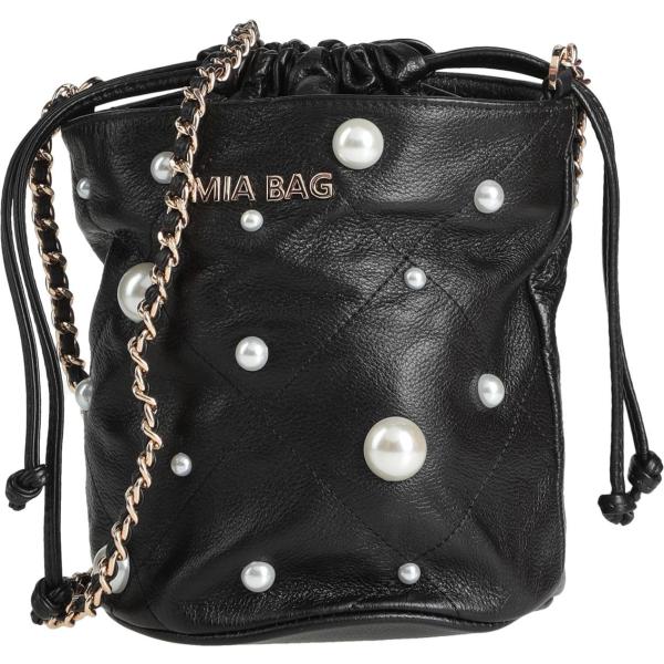 borse a tracolla Mia Bag nero tinta unita