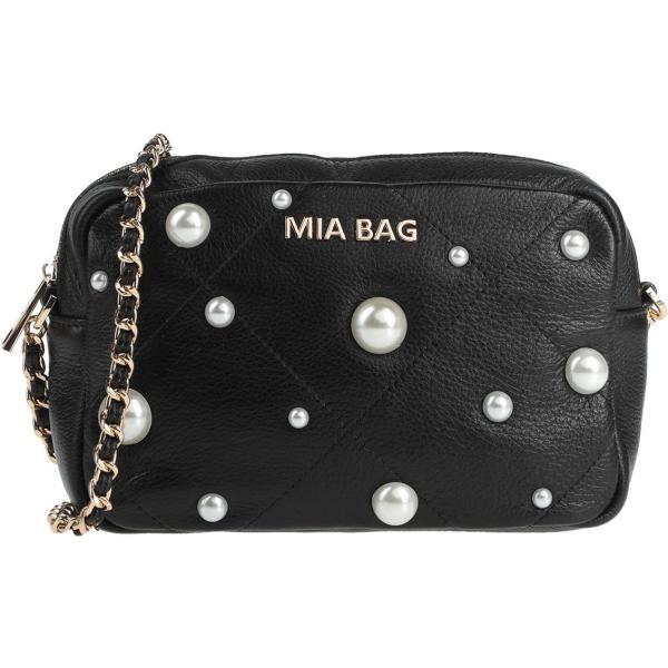borse a tracolla Mia Bag nero tinta unita