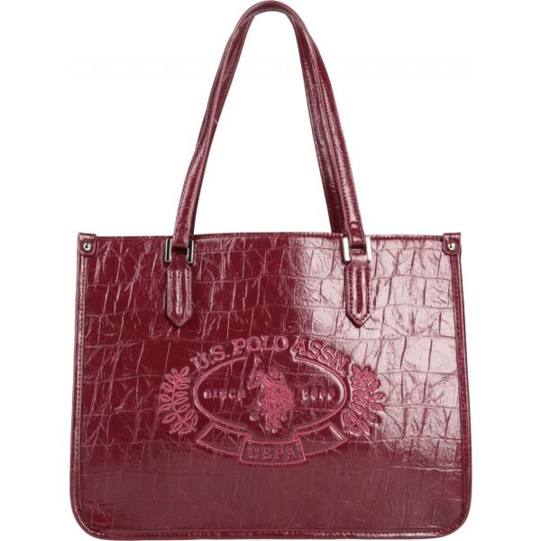 borse a mano U.s.polo Assn. rosso con stampe