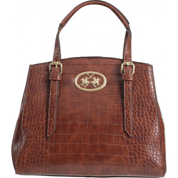 borse a mano La Martina rosso con stampe