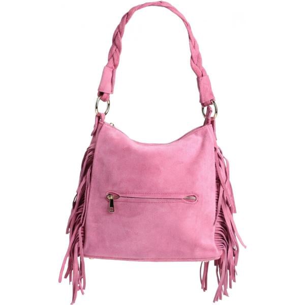 borse a spalla Laura Di Maggio rosa tinta unita