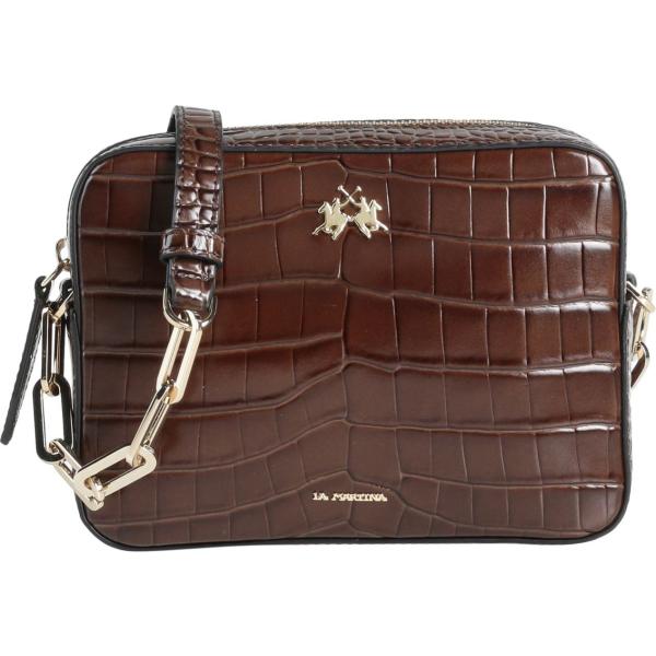 borse a tracolla La Martina marrone con stampe