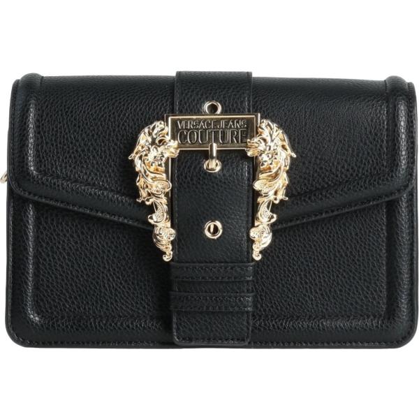 borse a spalla Versace Jeans Couture nero tinta unita