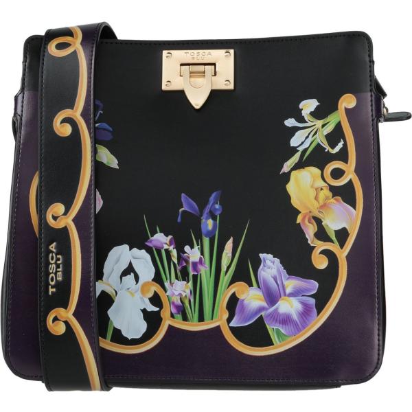 borse a tracolla Tosca Blu nero con stampe