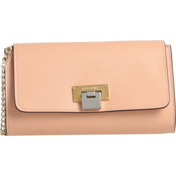 borse a tracolla Visone arancione tinta unita