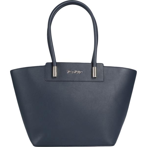 borse a mano Tommy Hilfiger blu tinta unita