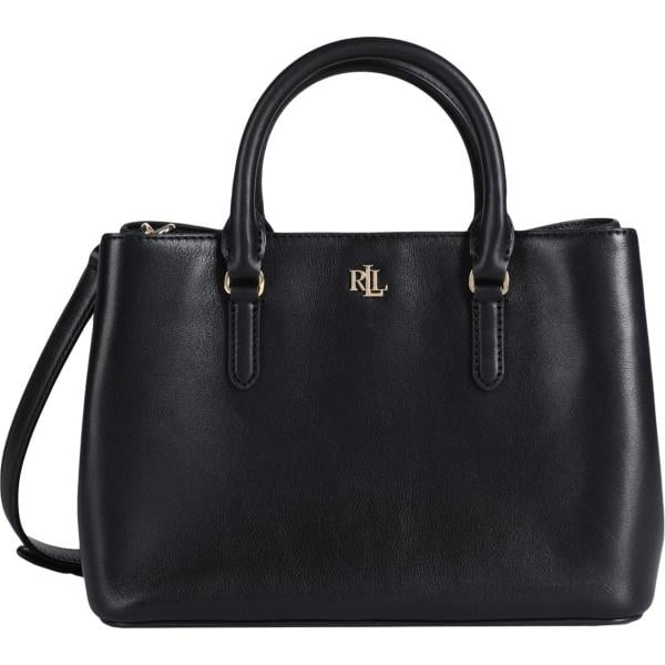 borse a mano Lauren Ralph Lauren nero tinta unita