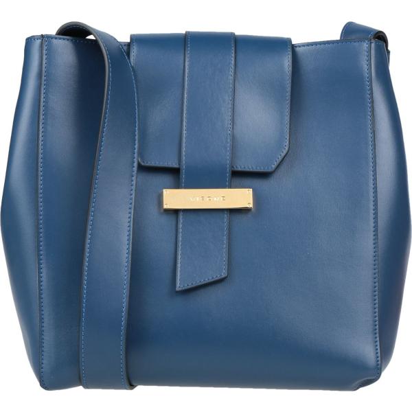 borse a tracolla Visone blu tinta unita